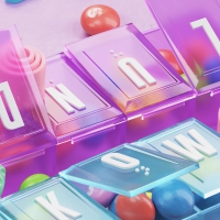 Pill box of candy